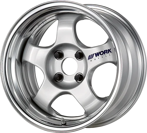 Felga WORK MEISTER S1 2P — srebrny wariant pięcioramienny